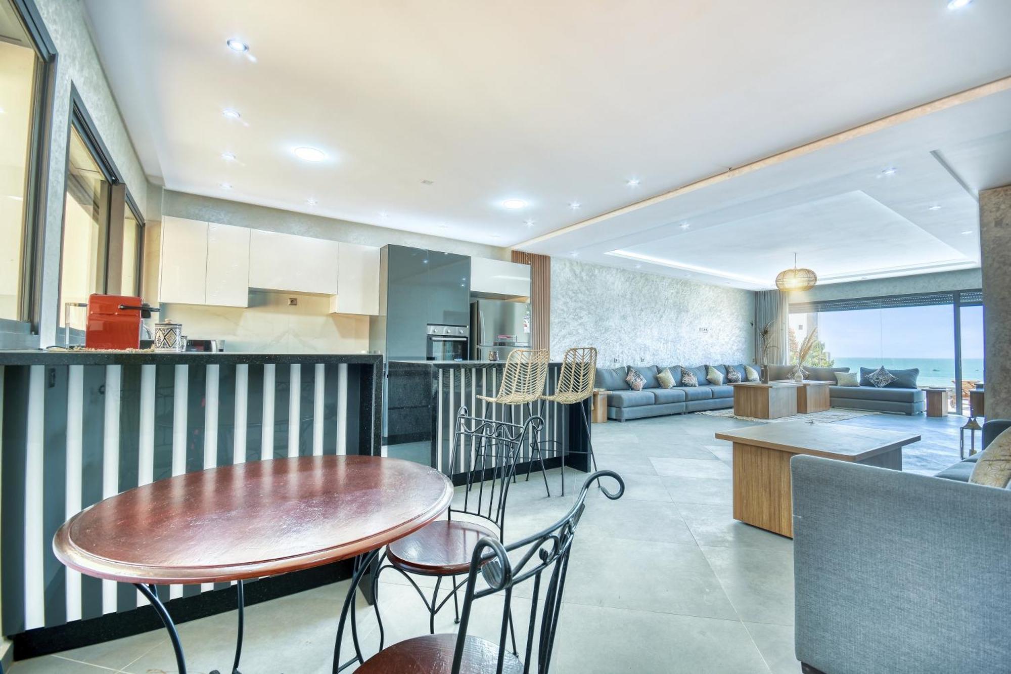 Luxury Seafront Appartement 6-7P Agadir Ngoại thất bức ảnh