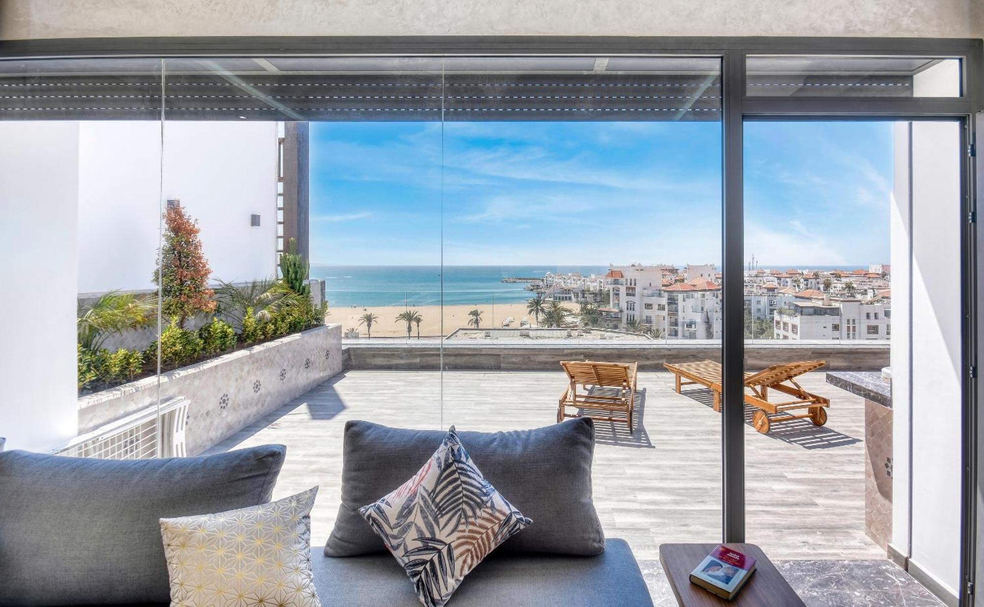Luxury Seafront Appartement 6-7P Agadir Ngoại thất bức ảnh